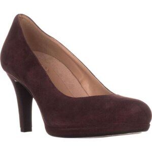 NATURALIZER Womens Purple Contour Michelle Slip On Leather Pump 10M